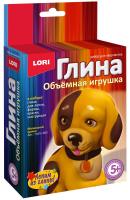 Игрушка объемная из глины "Маленький щенок"