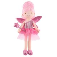 Мягкая игрушка Maxitoys,  Кукла Феечка Эмма в Розовом Платье, 38 см