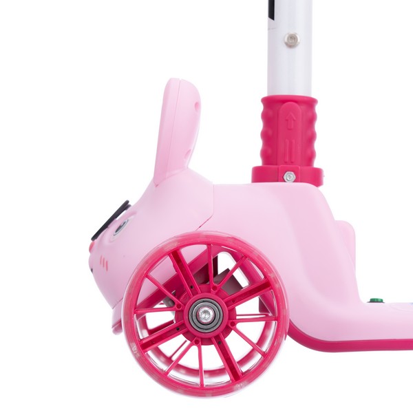 Самокат трехколесный Slider, колеса светящиеся, руль складной