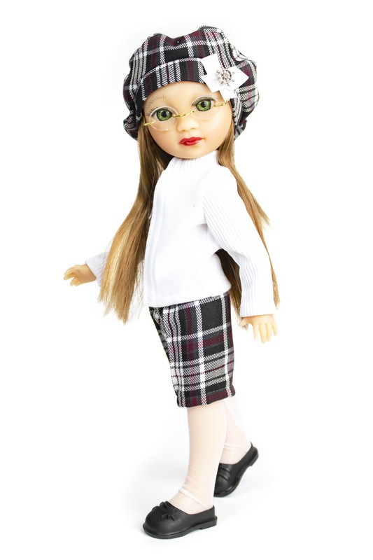 Кукла Мишель на учёбе. КНОПА. 36 см