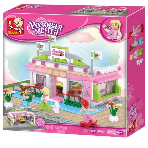 Конструктор "Розовая мечта. Бильярдный клуб" (289 деталей, 4 фигурки)