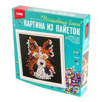 Картина из пайеток 20*20 см "Собака"