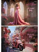 Альбом для рисования А4 24л. Be beautiful mix 2 дизайна скрепка, 28.7*2.4*0.3 см