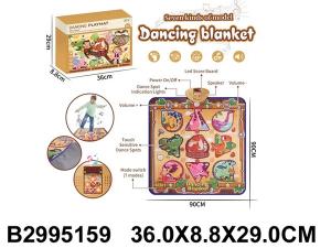 Игрушка музыкальная, развивающая "Танцевальный коврик", размер: 90*90 см, световые и звуковые эффект