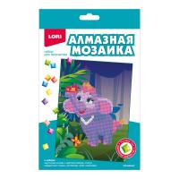 Алмазная мозаика 15*20 детская (неполное заполнение) "Слонёнок"