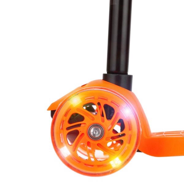 Самокат четырехколесный, колеса PU со светом