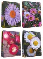 Подарочные пакеты "Полевые цветы" в ассортименте, 31x42x12 см, 4 вида, 12 шт. / упак.