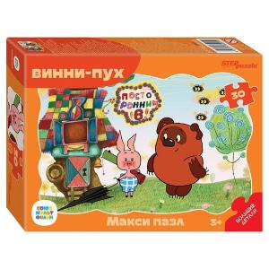 Контурный МАКСИ пазл 30 эл. "Винни Пух" (С/м)