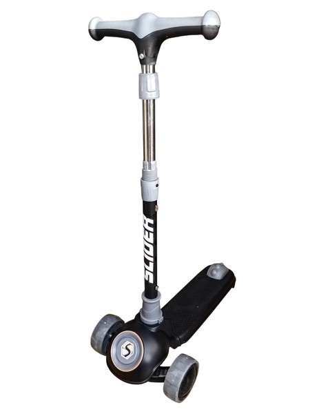 Самокат трехколесный Slider, колеса светящиеся, руль складной