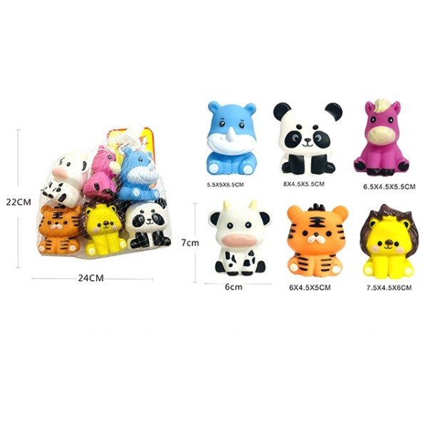 Набор для купания "Животные", 6 шт. ПВХ Набор для купания "Животные", 6 шт. ПВХ