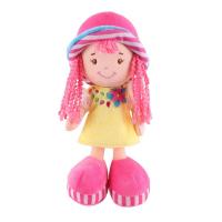 Мягкая игрушка Maxitoys,  Кукла Малышка Кира в Жёлтом Платье и Шляпке, 22 см