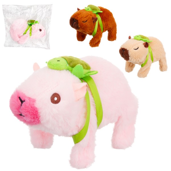 Мягкая игрушка "Капибара", функциональная, размер 16*13 см, 3 вида в ассортименте