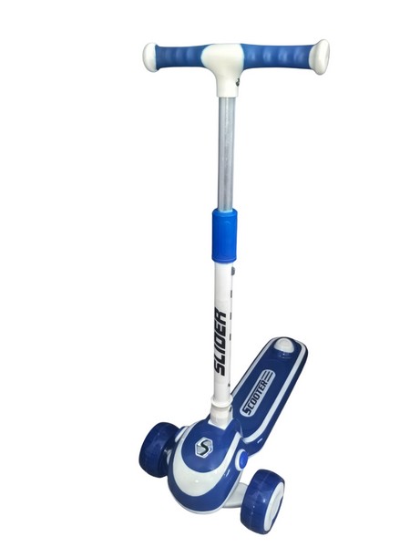 Самокат трехколесный Slider, колеса светящиеся, руль складной