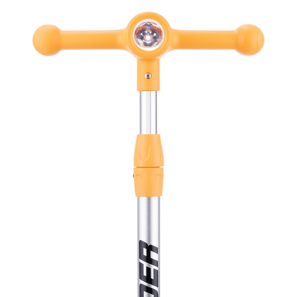 Самокат трехколесный Slider, светящиеся колёса и платформа, руль складной с фонариком