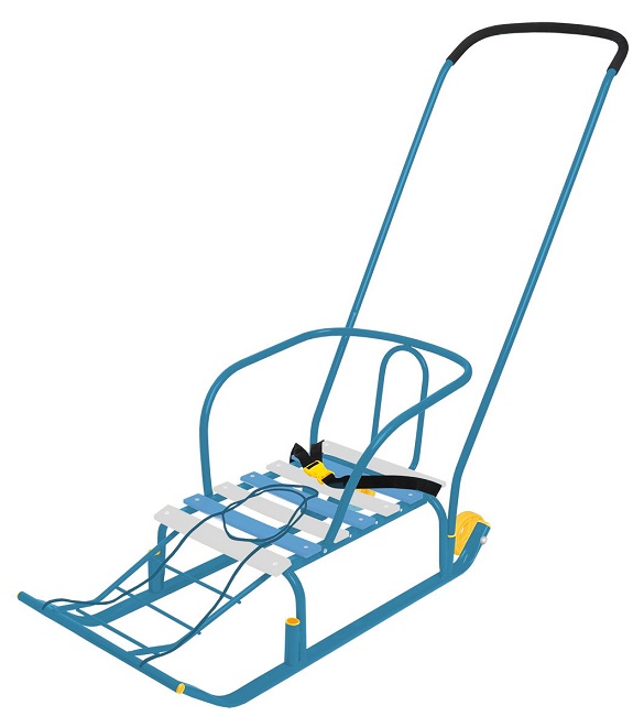 Санки "Тимка 5 комфорт", цвет: голубой,