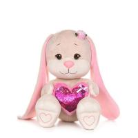Мягкая Игрушка Jack&Lin, Зайка с Розовым Сердцем, 20 см
