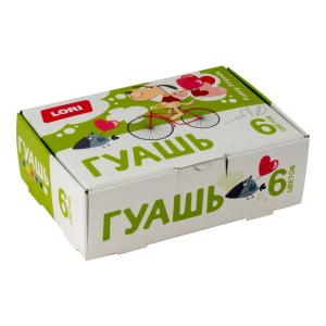 Гуашь FUNNY FRIENDS, 6 цветов