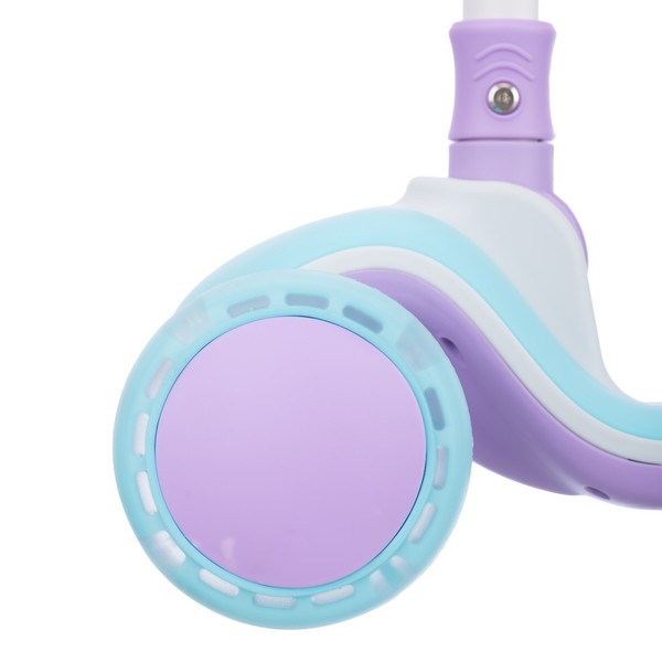 Самокат трехколесный Slider, колеса светящиеся, руль складной Самокат трехколесный Slider, колеса светящиеся, руль складной