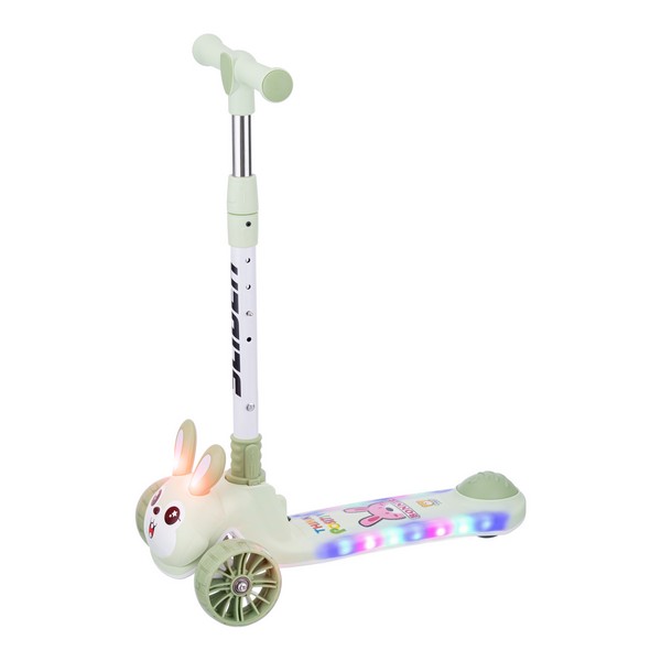 Самокат трехколесный Slider, колеса светящиеся, руль складной