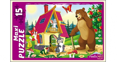 Макси-пазлы "15 элементов "Теремок"