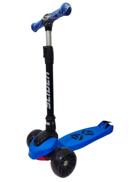 Самокат трехколесный Slider, колеса светящиеся, руль складной