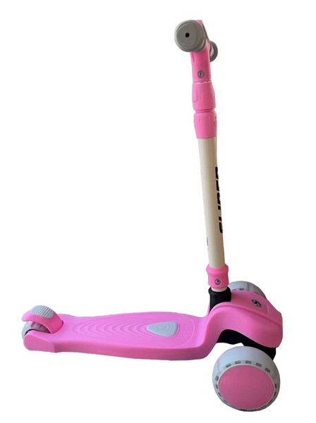 Самокат трехколесный Slider, светящиеся колёса и платформа, руль складной