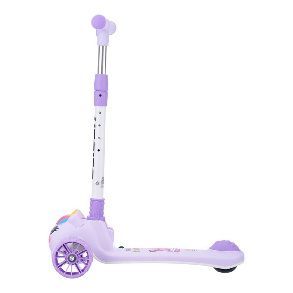 Самокат трехколесный Slider, колеса светящиеся, руль складной