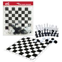 Шашки+шахматы в пакете «Бум Цена»