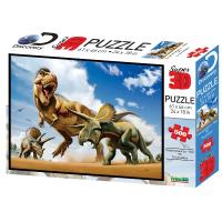 3D Puzzle-500 "Тираннозавр против трицератопса" Discovery