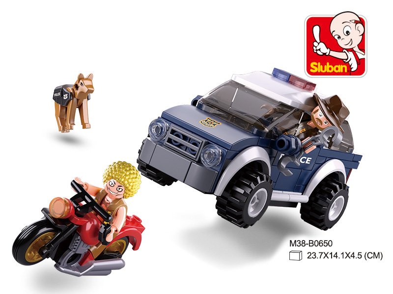 Конструктор "Полиция, дорожный патруль" 106 деталей Конструктор "Полиция, дорожный патруль" 106 деталей