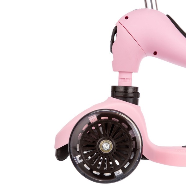 Самокат трансформер трехколесный с ручкой управления