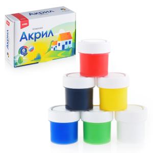 Краски акриловые "Классика" 6 цветов