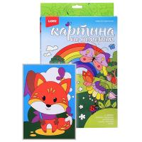 Картина по номерам для малышей "Весёлые картинки "Красная лисичка"