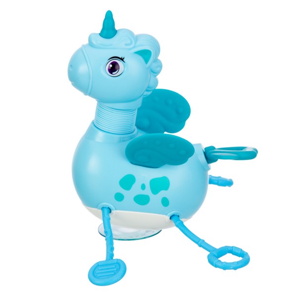 Игрушка развивающая Elefantino "Единорожка", на присоске, развитие мелкой моторики, резиночки с разн