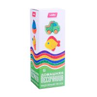 Радужный песок 6 цветов по 80 гр,