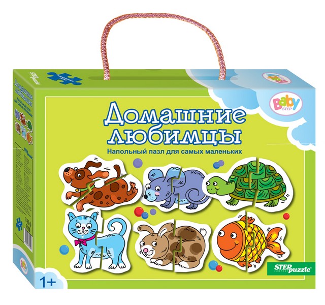 Напольный пазл-мозаика "Домашние любимцы" (Baby Step) (малые)