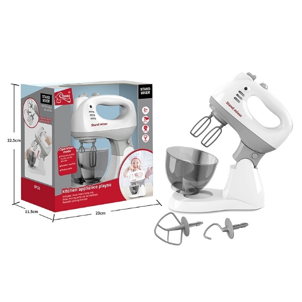 Миксер планетарный, чаша для взбивания, сменные насадки,  вращение, световые и звуковые эффекты