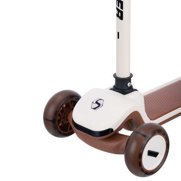 Самокат трехколесный Slider, светящиеся колёса полиуретановые, руль складной металлический