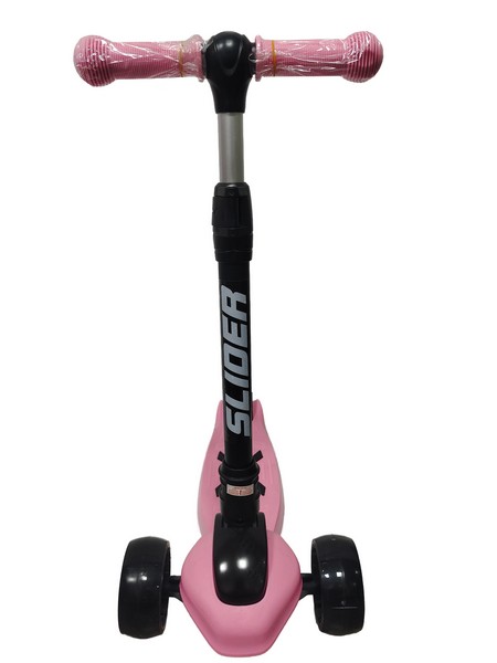 Самокат трехколесный Slider, колеса светящиеся, руль складной