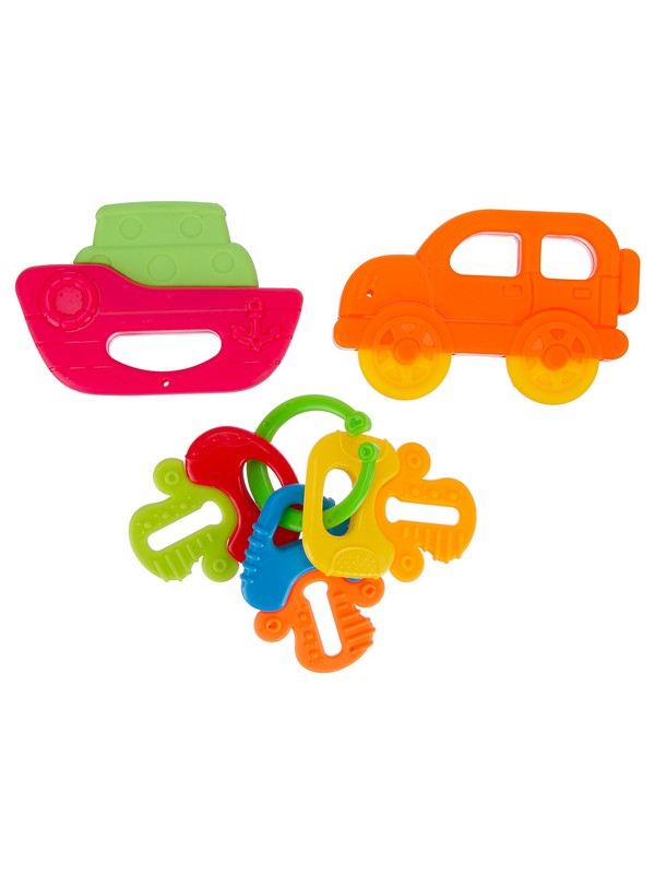 Набор погремушек (3 штуки), 2 вида в ассортименте