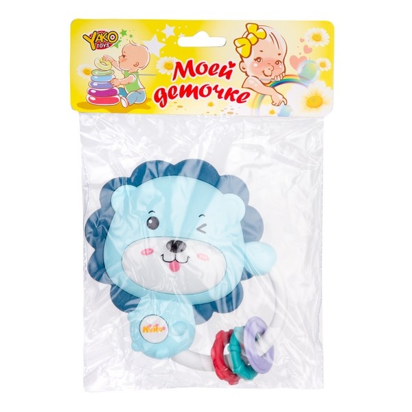 Погремушка "Львёнок", 3 цвета в ассортименте