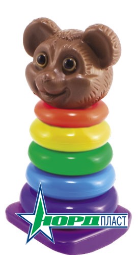 Пирамидка-качалка "Медведь"