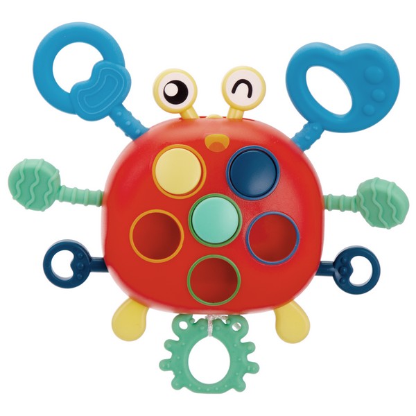 Игрушка развивающая Крабик "Elefantino" яркие цвета, подвижные элементы Игрушка развивающая Крабик "Elefantino" яркие цвета, подвижные элементы