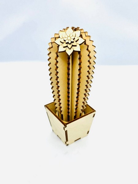 3D пазл "Юный гений": Кактус 1 ЮГ 19