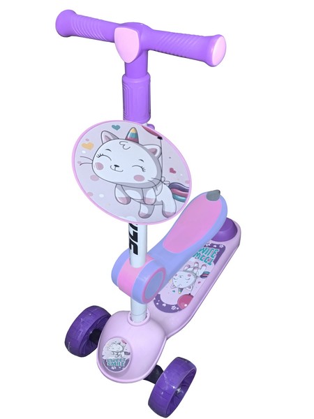 Самокат трехколесный Slider, колёса светящиеся