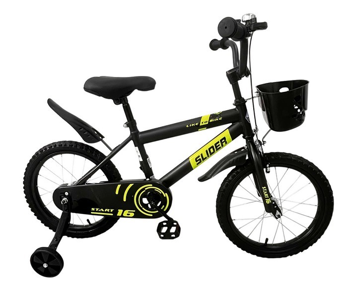 Велосипед 2-х колесный "Slider Start 16" с дополнительными колёсами