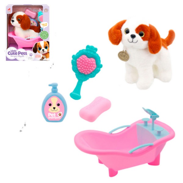 Набор «Любимый питомец», собачка, ванночка, аксессуары, в/к 25*16,5*30 см Набор «Любимый питомец», собачка, ванночка, аксессуары, в/к 25*16,5*30 см