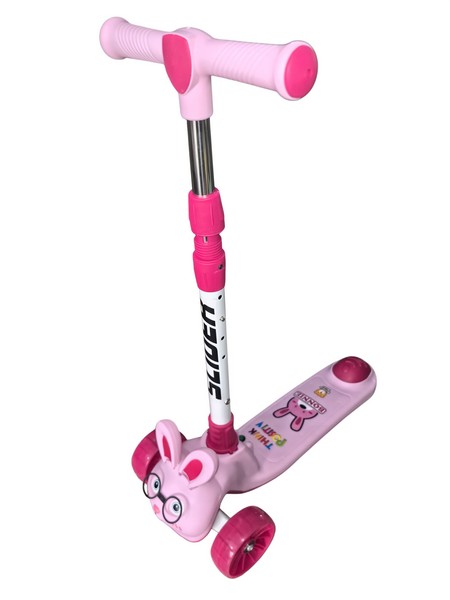 Самокат трехколесный Slider, колеса светящиеся