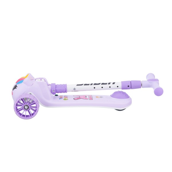 Самокат трехколесный Slider, колеса светящиеся, руль складной