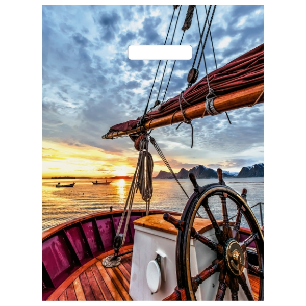 Пакет вырубной Морской закат (50 шт в наборе) 31х40